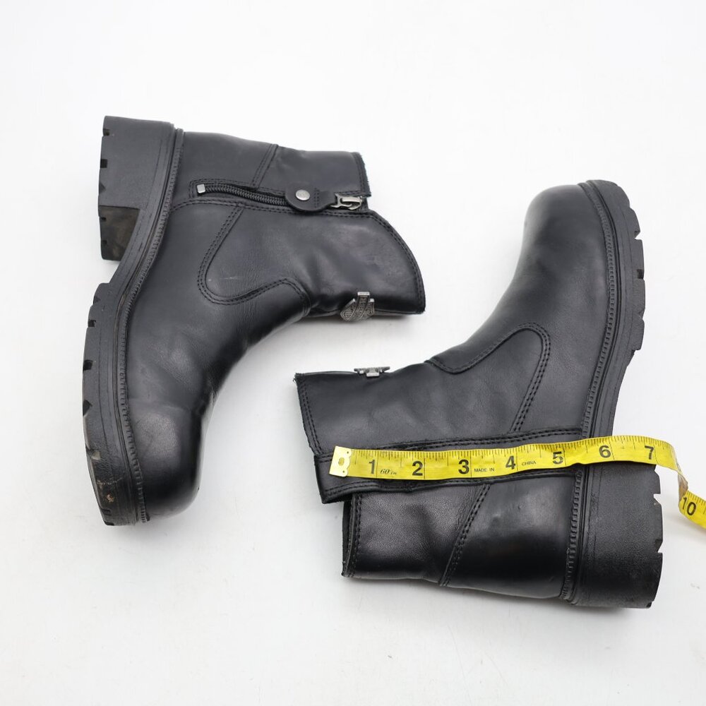 Harley-Davidson Moto Boots Women’s Size 9 M Black Leather Steel Toe 84462 - Picture 6 of 11